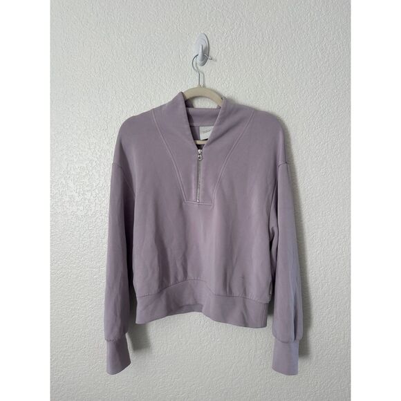 Varley Davidson Sweatshirt Raindrops Size Small Purple Lavender - Picture 2 of 10